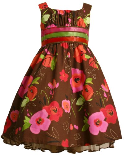 Bonnie Jean  Girls 7-16 Floral Print Woven Dress