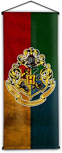 Custom Harry Potter Houses Crests Flag Wall Banner 17.7 by 43.3 Inch