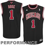 NBA Youth Chicago Bulls Derrick Rose Replica Alternate Jersey - R28E8Bb5 (Black, Medium)