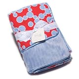 Bask Home Stroller/Crib Blanket - Bubbles Red