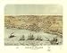 Bird's eye view of Saint Clair, St. Clair Co., Michigan 1868. Drawn by A. Ruger. Chicago Lith. Co., large historic panoramic map reprint 45x36