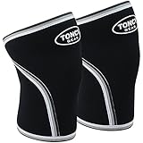 1 Pair Knee Sleeves-Premium Quality 7mm Neoprene Compression Knee Support Sleeve For Squatting Workout bodybuilding Weight Lifting Powerlifting & Crossfit. (For Both Men & Women) Gym & Fitness Gear From Toncy Gear
