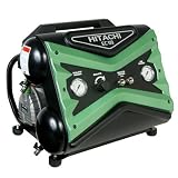 Factory-Reconditioned Hitachi EC119SARHIT 1.6 HP Portable 4-Gallon Twin Stack Air Compressor