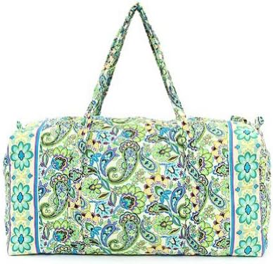 Quilted Large 22" Duffle Bag (Green)