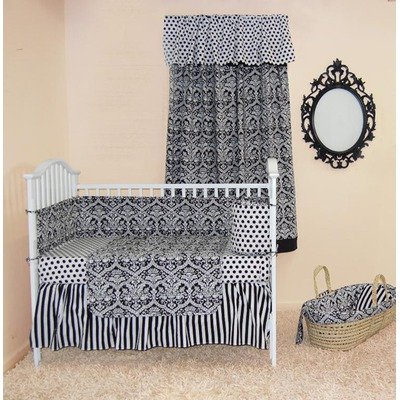 Sleeping Partners DCBP Tadpoles Damask Crib Bedding Collection in Pink Brown product image