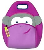 Dabbawalla Bags Blushing Monkey Lunch Bag, Magenta/Pink/Grey