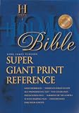 KJV Super Giant Print Reference Bible (Black Simulated Leather) (King James Version)