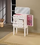 Coaster 900136 Traditional Jewelry Armoire, White