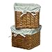 Baby : Set of 2 Honey Baskets with Sage Gingham Liners