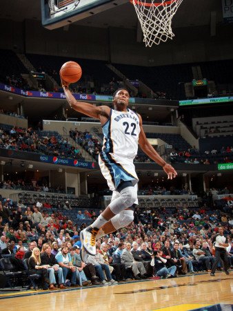 Charlotte Bobcats v Memphis Grizzlies: Rudy Gay Photographic Poster Print by Joe Murphy, 9x12