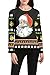DREAGAL Women Long Sleeves Santa Claus Printed Christmas T Shirt Tops
