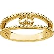 14K Yellow Gold Mother's Ring - 2 Gemstone -- YOU CHOOSE THE COLORS!