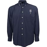 Antigua Connecticut Huskies (UConn) Navy Blue Matrix Long Sleeve Dress Shirt