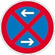 Absolutes Haltverbot links/rechts Verkehrsschild, Alu, Gr��e 31,50 cm