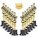 Bedwina Gold Trophy Award Mini Trophies Bulk - (Pack of 12) 6 Inch Tall Plastic Golden Statue Award, Party Themed Decorations, Winners or Appreciation Gifts Game Prizes for Adults & Kids