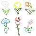 Buddy Bands - Flowers - 24 Pack, Tye Die Colors (Compare to Silly Bandz, Zany Bands, Goofy Bands, Disney Bands, and Stretchy Shapes) Check Out All the Buddy Band Styles and Shapes!!