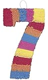Multicolor Number 7 Pinata