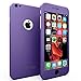 Mengo SlimFit 360 [Ultra-Thin] Case for iPhone 6/6S With Tempered Glass Screen Protector - Purple (Will Not Fit 6/6S Plus)