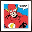 Flash - Framed Comic Art Print / Poster (Size. 16" x 16")