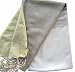 Scents and Feel Tri-Color with Lurex Pareo Sarong Shawl, Yellow/Kaki