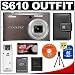 Nikon Coolpix S610 10-Megapixel Digital Camera (Smoke Gray) with 4x Optical Zoom + 8GB Memory Card + EN-EL12 Battery + Leather Case + Accessory Kit