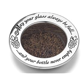 Wilton Armetale May Your Glass Be Full Wine Bottle Coaster by Wilton Armetale