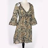 Mud Pie Black Paisley Tunic - Size S