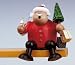 Christmas Smoker - Santa Claus, Sitting (5.9 inches)