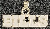 Buffalo Bills Solid 14K Gold BILLS Pendant