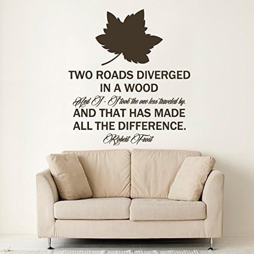 Decor Wall Inc Make Wish And Place It In Your Heart One Tree Hill Quote Vinyl Wall Sticker Decal (Dark Brown, Small) Home Decoration