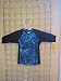 Tiger Teal, size 8/10. Maximum UV protective short sleeve Rash Guards for children and teens. In brightly colored and stylish print fabrics. Made in the USA. Sold direct from Manufacturer. Shorts not included.