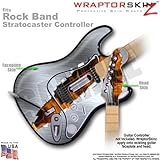 Ripped Metal Fire WraptorSkinz Skin fits Rock Band Stratocaster Guitar for Nintendo Wii, XBOX 360, P