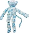 Organic Egyptian Cotton Vintage Blue Monkey 11" - Non-toxic, Safe Toy