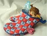 Collectible Figurines ~ Kitchen Fairy Asleep in Oven Mitt
