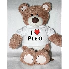 Teddy Bear with I Love Pleo t-shirt