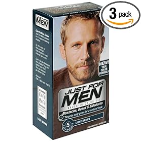 Just for Men Shampoo-In Hair Color, Darkest Brown 50, Packaging May Vary, 1 application, (Case of 3)