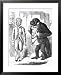 Cartoon Reacting to Public Discomfort with Charles Darwin's Treatise on Evolution Framed Art Poster Print, 25x31