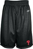 Philadelphia Phillies MLB 8? Inseam Black Center Field Mesh Baseball Shorts By Reebok