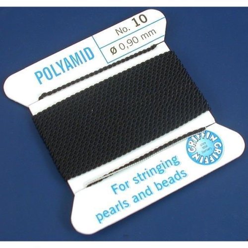 Black Griffin Nylon Bead Cord Beading Thread 