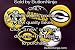 Set of 5 Green Bay Packers Pins 1.25