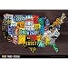 Aaron Foster, USA Map II, Art Print Poster - 36x26