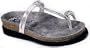 Women's Mephisto HATTY Fashion Thong Sandals SILVER 5 M