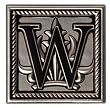 Monogram Keychain - W Monogram Keychain - W