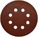 Porter-Cable 735802205 5-Inch 220 Grit Eight-Hole Hook and Loop Sanding Discs, 5-Pack