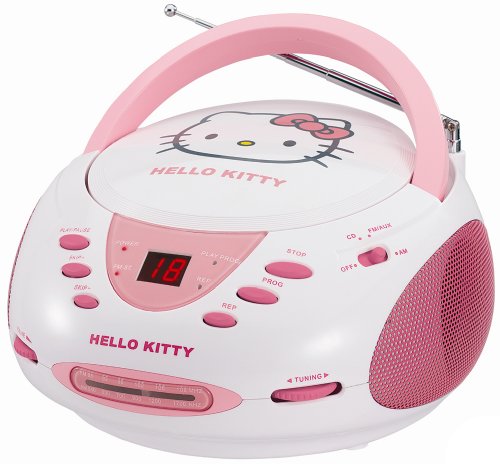 HELLO KITTY KT2024A Stereo AM/FM/CD Boom Box