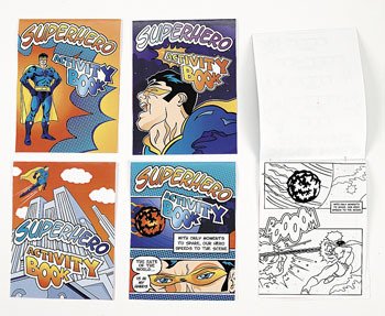 Superhero Coloring And Activity Books - 36 pc set