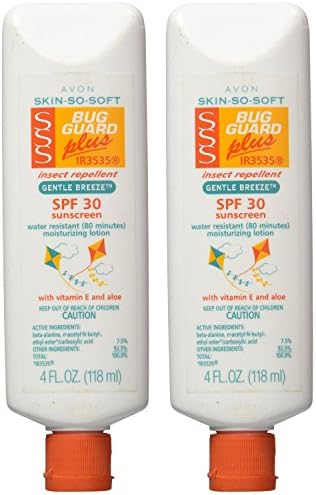 Avon SKIN-SO-SOFT Bug Guard PLUS, SPF 30 Gentle SfGid Breeze, 4 Oz (2 Pack)