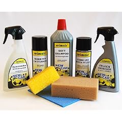 Geburtstagsgeschenke Set WASCHANLAGE NewCar Ambiente mit Neuwagenduft und Geruchskiller und Insektenschwamm als M�nnergeschenke Set