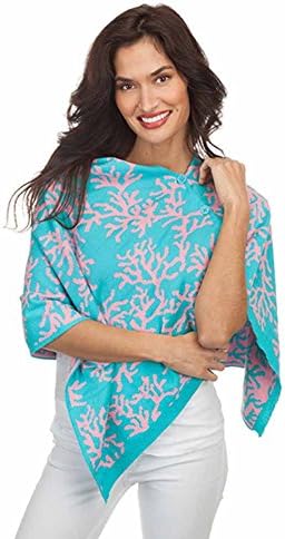 Top It Off Women's Bali Wrap One Size Turquoise/Pink