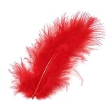 G&uuml;termann / KnorrPrandell 6619150 - Marabufedern 10cm rot, 15 St&uuml;ck/Beutel
